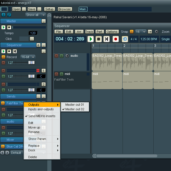 Step 06 - Set the vst output to the other channel